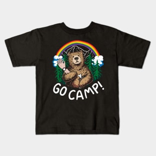 Go camp! Bear Kids T-Shirt